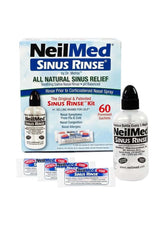 NeilMed Sinus Rinse Kit with 60 Premixed Packets | All-Natural Nasal Irrigation System for Sinus Relief & Congestion